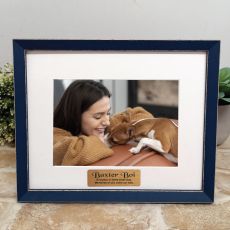 Personalised Pet Memorial  Photo Frame Amalfi Navy 5x7