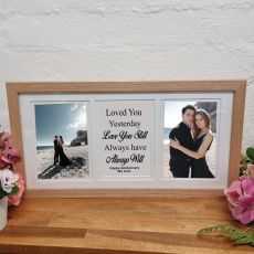 Love Gallery Wood Frame 4x6 Typography Print