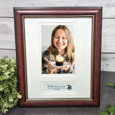 Classic Wood Photo Frame with Personal Birthday Message