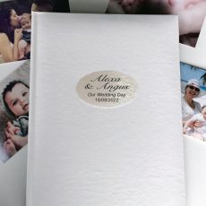 Personalised Wedding Day Album 300 Photo White