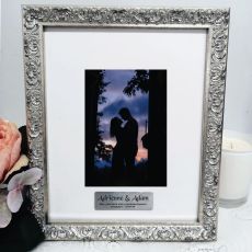 Engagement Personalised Silver Photo Frame Louvre 4x6