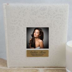 Personalised Cream Lace  Birthday Photo Album - 200