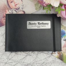 Personalised Aunty Brag Photo Album - Black
