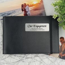 Personalised Engagement Baby Brag Photo Album - Black