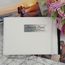 Personalised Wedding Brag Photo Album - White