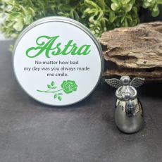 Angel Wings Mini Urn for Pet Ashes in Personalised Tin