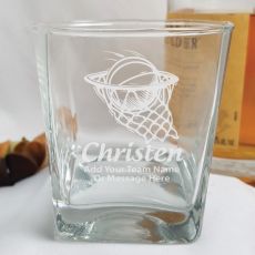 Basketball Coach Engraved Personalised Scotch Spirit Glass