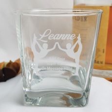 Gymnastic Coach Engraved Personalised Scotch Spirit Glass
