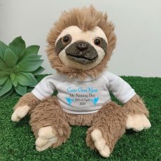 Personalised Naming Day Sloth Plush - Curtis