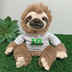 18th Birthday Personalised Sloth Plush - Curtis