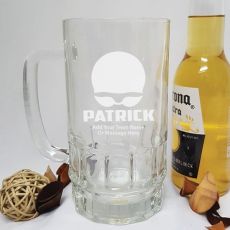 Swim Coach Engraved Personalised Glass Beer Stein