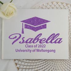 Graduation Guest Book Keepsake Album - White A5