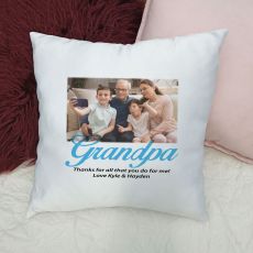 Grandpa Personalised Photo Cushion Cover