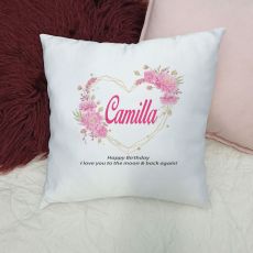 Personalised Cushion Cover - GeoHeart