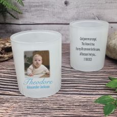 Baby Memorial Photo Candle Holder