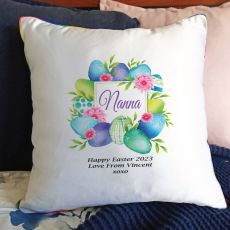 Nana Easter Cushion Cover - Blue Eggs