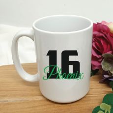 Personalised 16th Birthday Coffee Mug 15oz