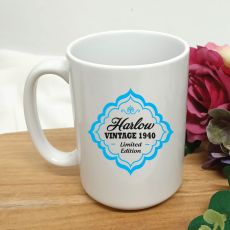 Limited Edition 80th Birthday Personalised Coffee Mug 15oz
