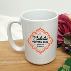 Limited Edition 90th Birthday Personalised Coffee Mug 15oz