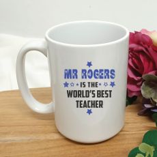 Worlds Best Teacher Personalised Coffee Mug 15oz