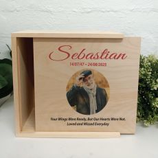 Memorial Photo Keepsake Wood Box