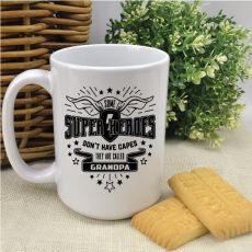 Grandpa SuperHero Cap Personalised Coffee Mug