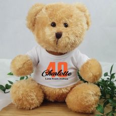 Personalised 40th Birthday Teddy Bear - Andy Brown 