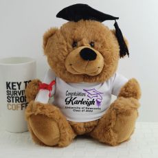 Personalised Graduation Bear with Mortar Board