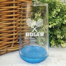 Tennis Coach Engraved Personalised Glass Tumbler 