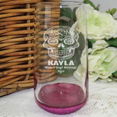 Engraved Personalised Glass Tumbler 400ml (F)