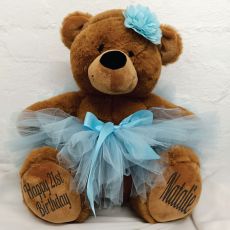 21st Birthday Ballerina Teddy Bear 40cm Plush Brown