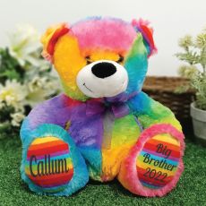 Big Brother Teddy Bear 30cm Rainbow