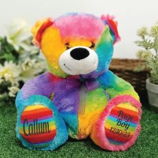 Page Boy Teddy Bear 30cm Rainbow