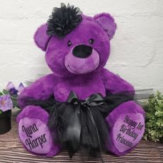 Purple 1st Birthday Ballerina 40cm Teddy Bear