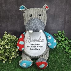 Personalised Hippo Cubbie Plush