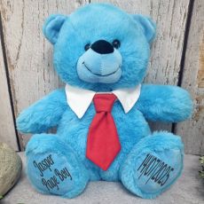 Blue Page Boy Bear with Red Tie 30cm