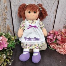 Elizabeth Personalised Girl Rag Doll 35cm