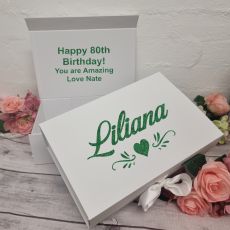 Personalised 80th Birthday Gift Box