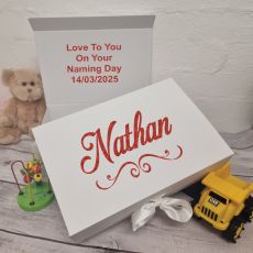 Personalised Naming Day Keepsake Gift Box
