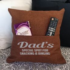 Dad Personalised Tan Pocket Pillow Cover
