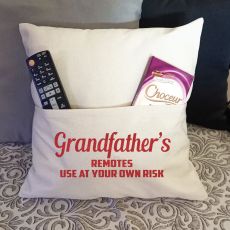 Grandpa Personalised Pocket Pillow Ivory Cover