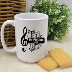 Personalised Music Teacher Coffee Mug