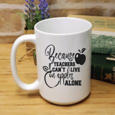 Personalised Teacher White Coffee Mug -More Then Apples